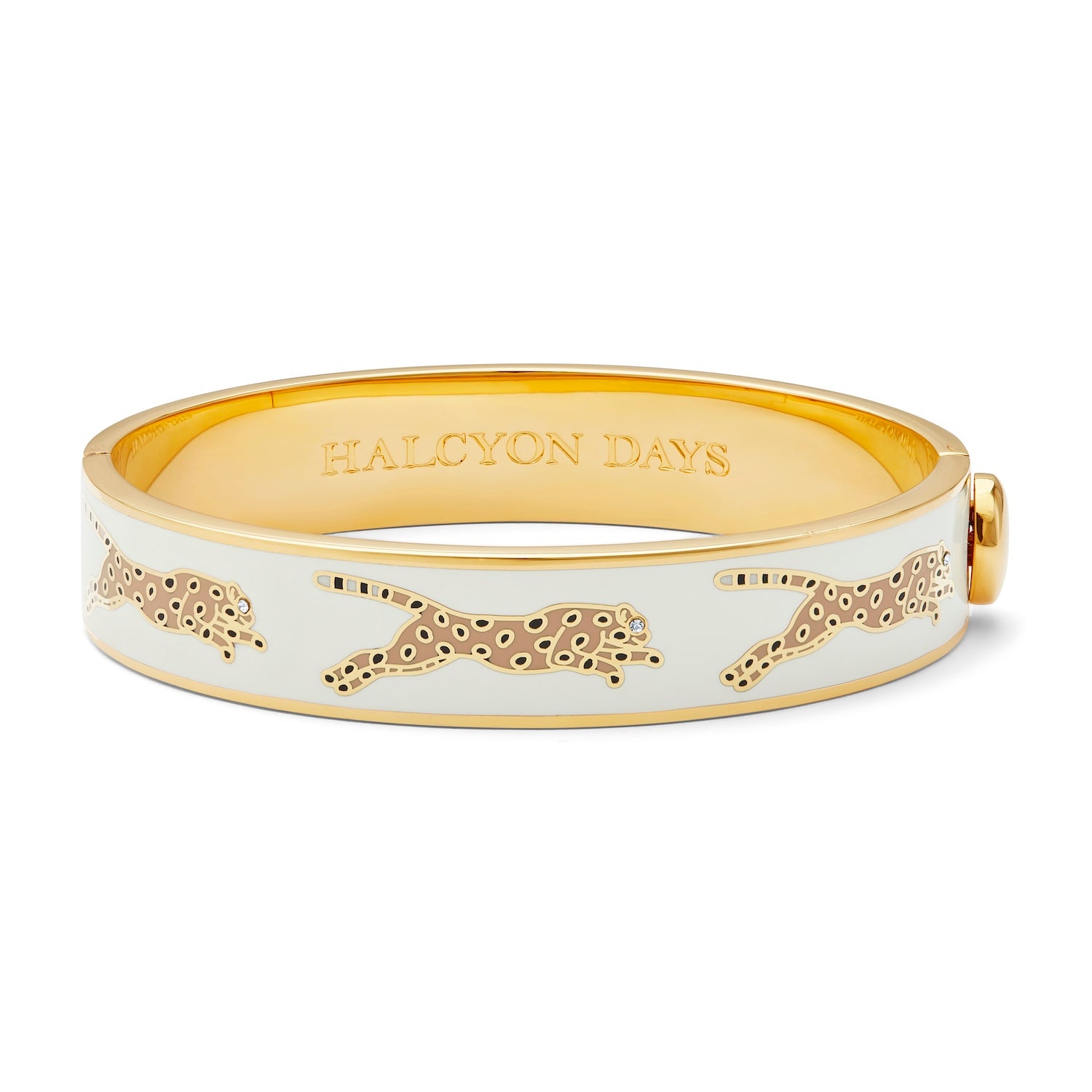 Cream yellow 2024 enamel H buckle bracelet