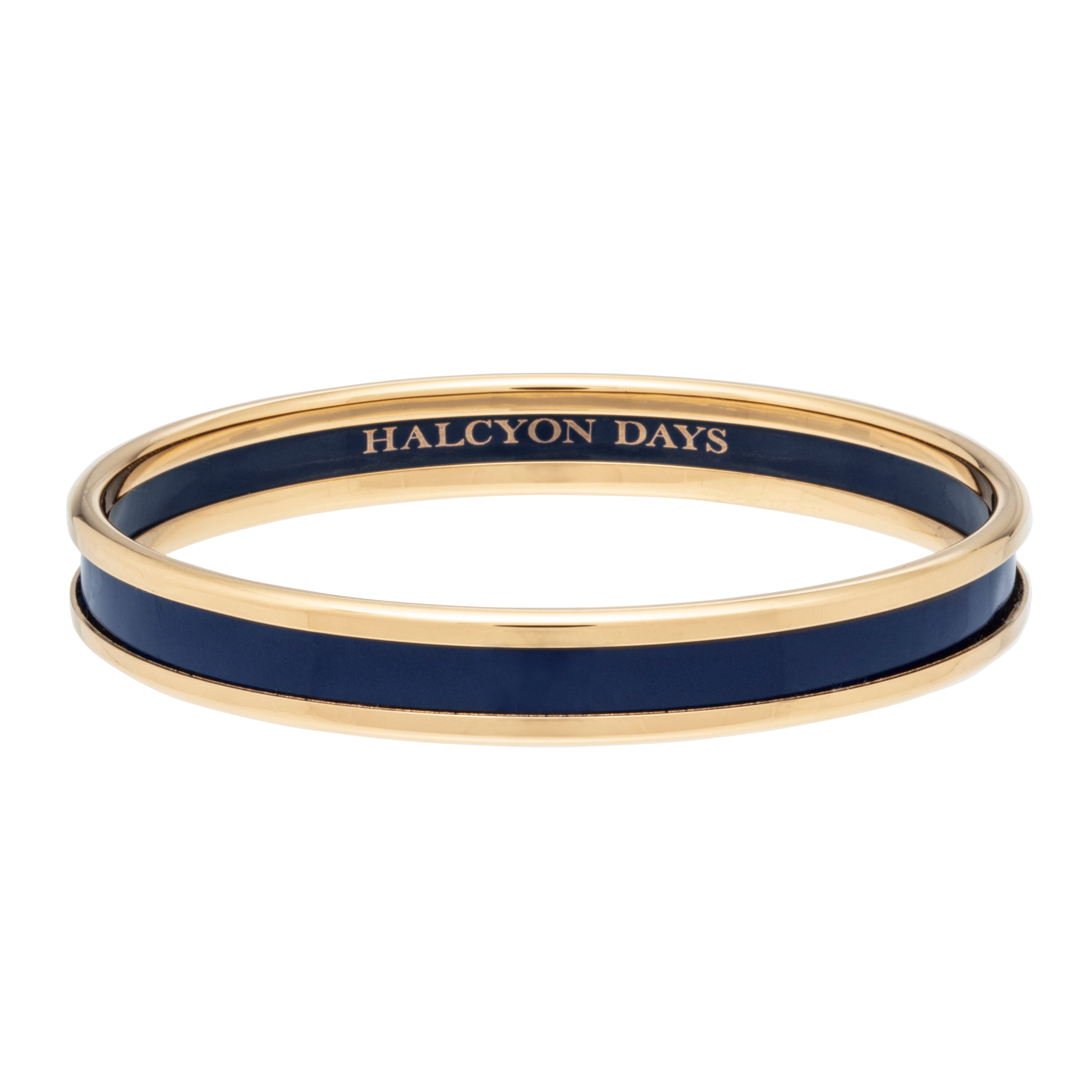 Navy & Gold Enamel Bangle  Halcyon Days – Halcyon Days