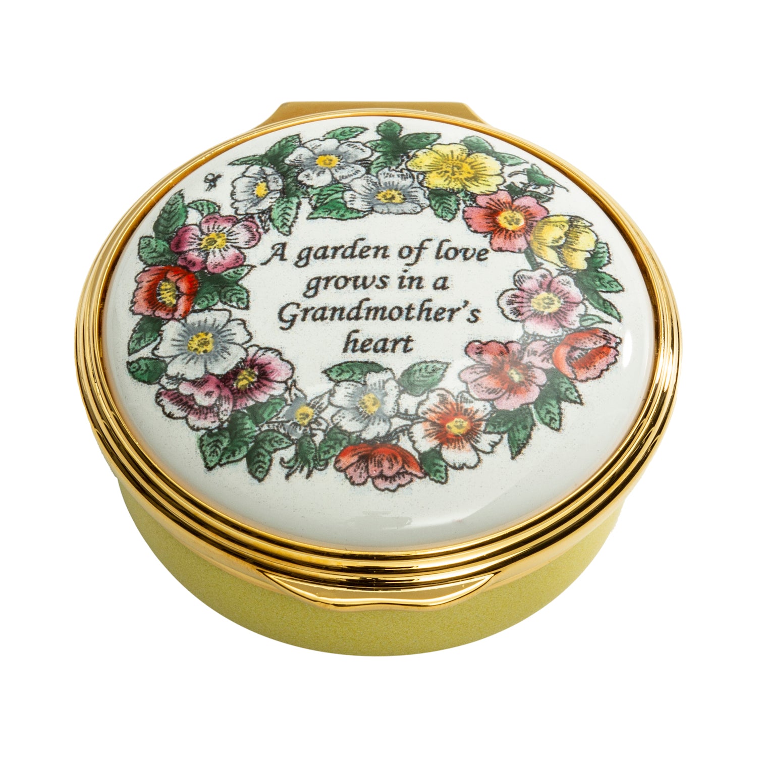 Grandmother's Heart Enamel Box