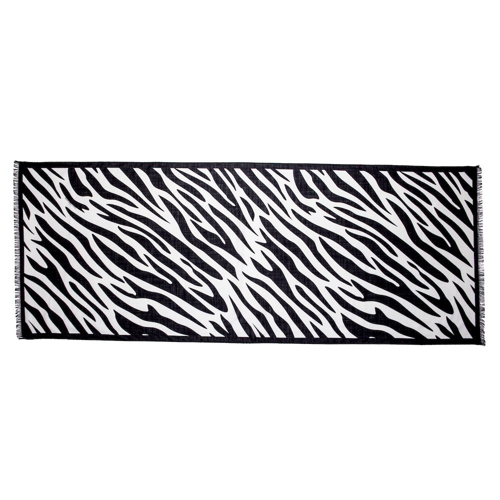 Zebra Print Wool Silk Scarf – Halcyon Days