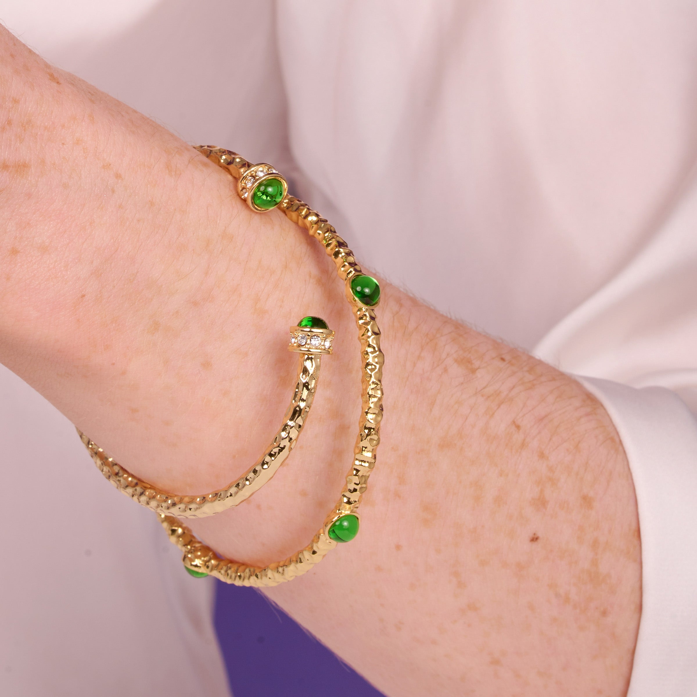 Gemstone Emerald Cut Chelsea Chain Bracelet – The Clear Cut