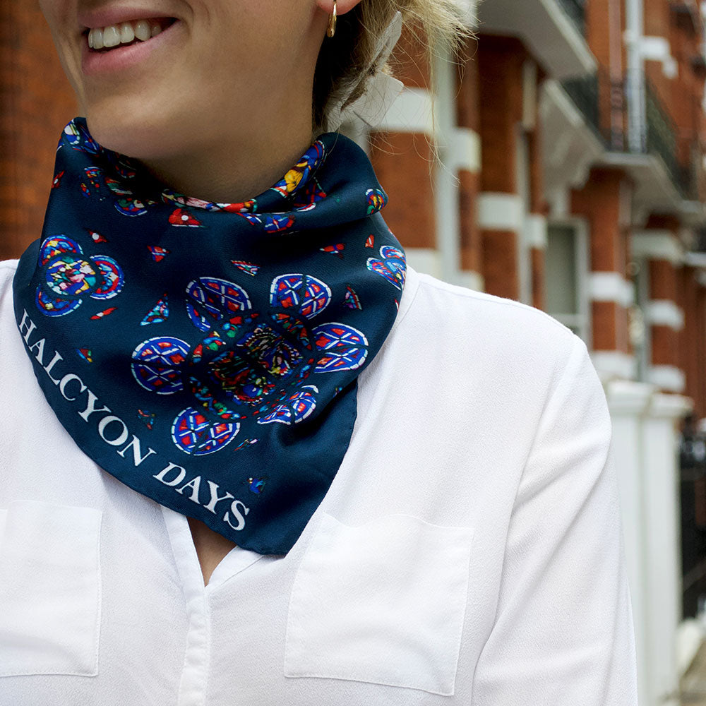 The Rose Window of Notre-Dame Silk Scarf